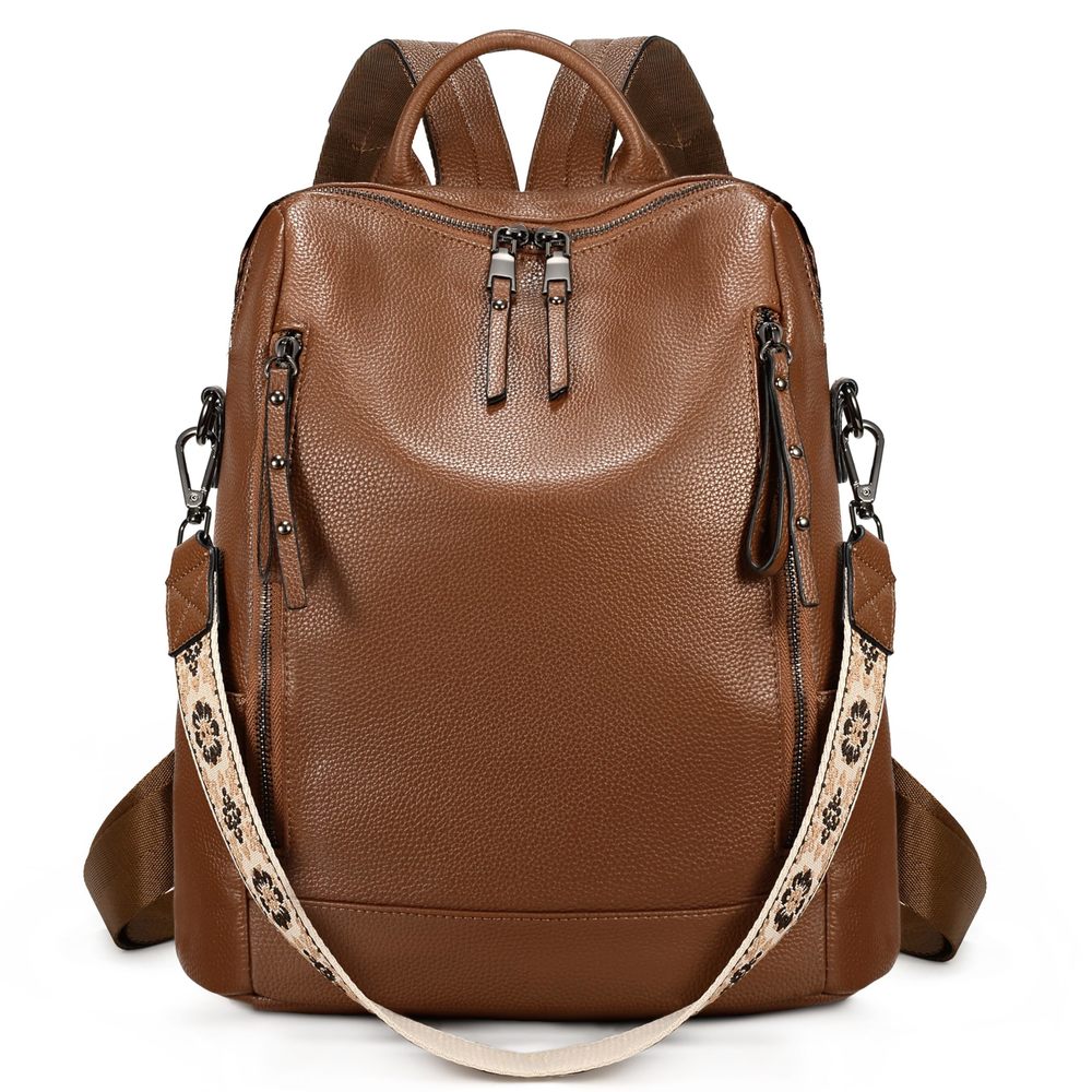 Backpack Purse for Women Large Capacity Multipurpose Design Double Zipper🐹